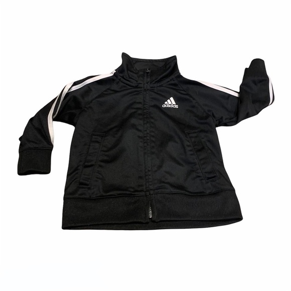 ADIDAS Black & White Zip up Jacket 12 months - Picture 2 of 5